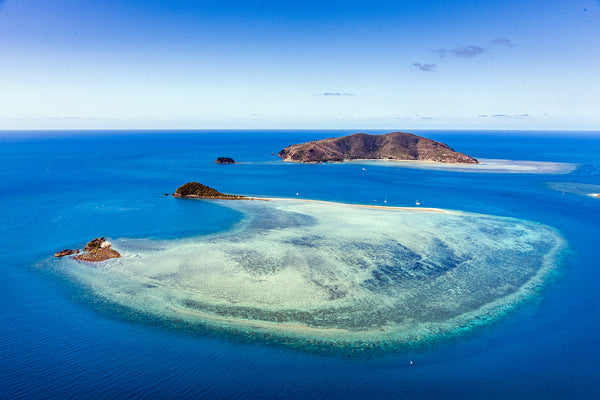aerial photo Hayman island and Langford reef