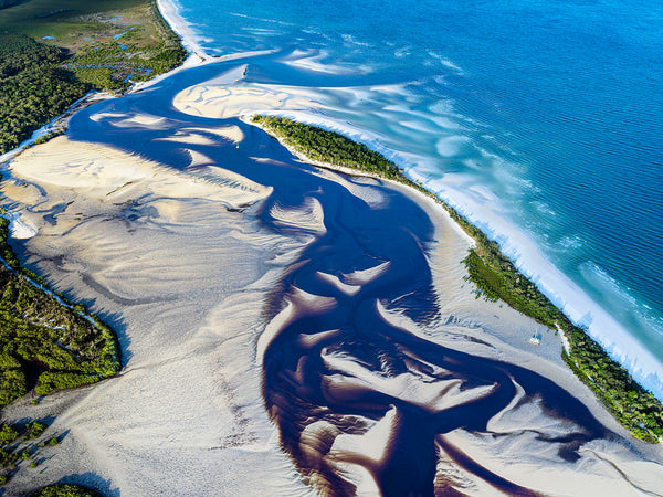 aerial photography of Fraser Island Queensland australia