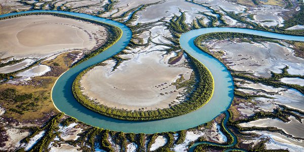 Aerial photo of gulf of Carpentaria by Airphoto Australia 