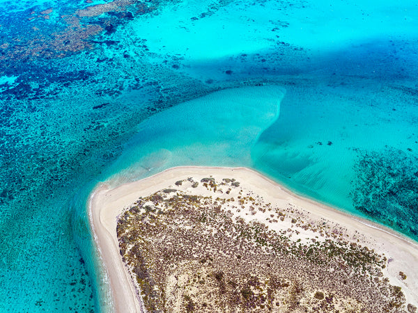 aerial photography coral bay Western Australia