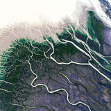 aerial photo of Diamantina river, Queensland, australia