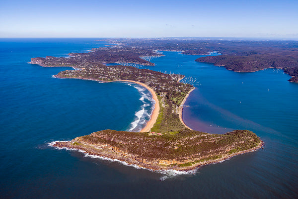 aerial photography of Sydney, northern beaches