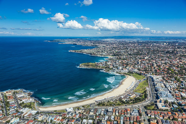 aerial view of Bondi beach, Sydney