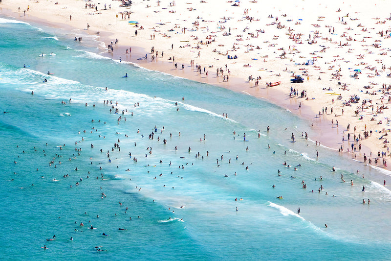 aerial view of Bondi beach by airphoto australia