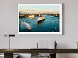 Sydney Harbour Aerial Photo, Queen Mary 2