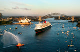 Sydney Harbour Aerial Photo, Queen Mary 2