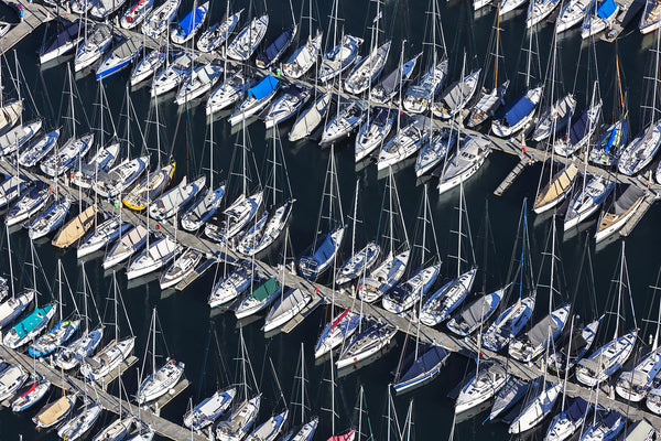 aerial photo of yachts, Sydney