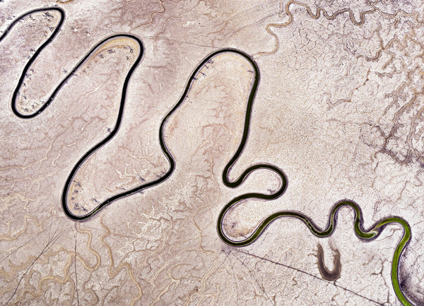 Aerial view of Menindee lakes nsw