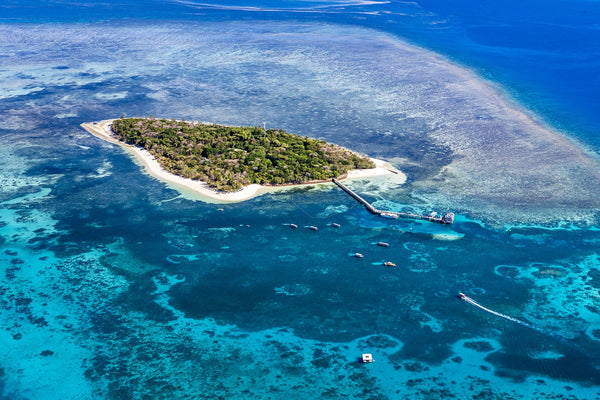 aerial photo green island Great Barrier Reef Queensland