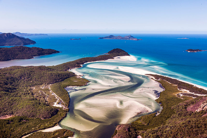 aerial photography of Whitsundays