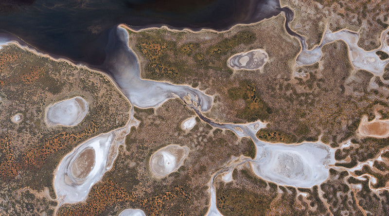 aerial photo of tanami desert, Northern Territory, australia
