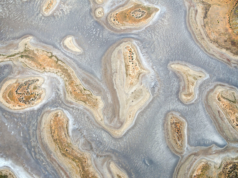 aerial photo of lake lewis, Northern Territory, australia