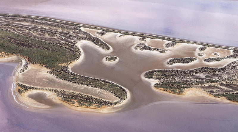 aerial photo of lake tyrrell, Victoria