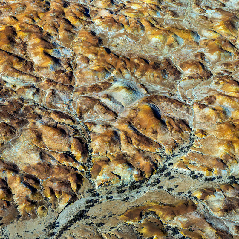 aerial view of painted hills, South Australia