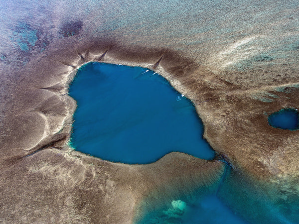 aerial photography of Montgomery reef, the Kimberley, Western Australia