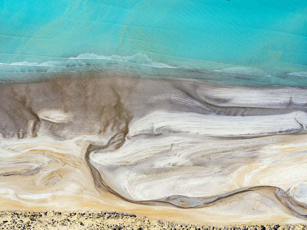 aerial photo of eighty mile beach, Western Australia