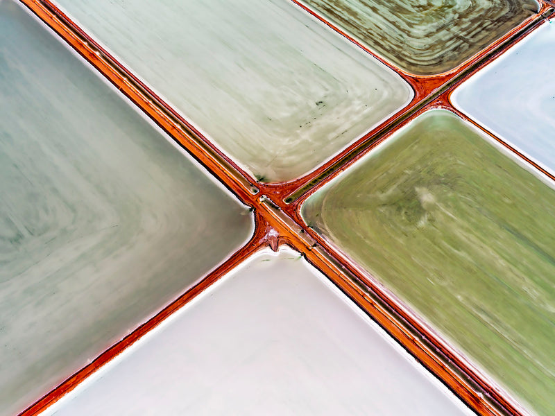 aerial view of salt works Portland, Western Australia