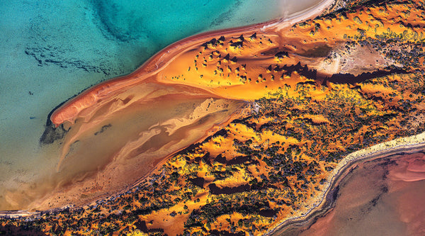 aerial photo of Shark Bay, Western Australia