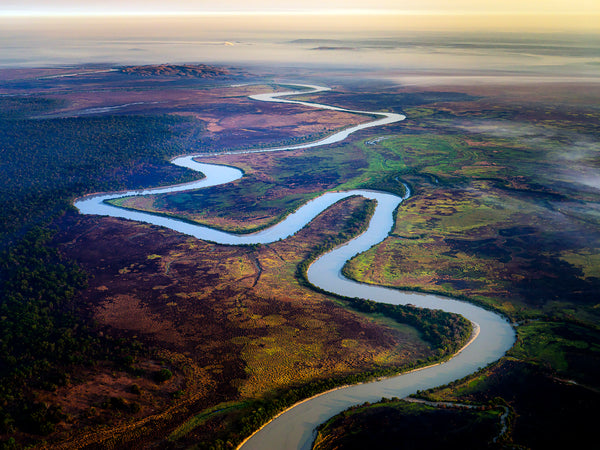 aerial view of east alligator river, Kakadu, Northern Territory