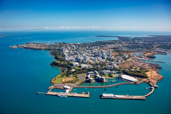 aerial view of Darwin, Northern Territory, Australia.