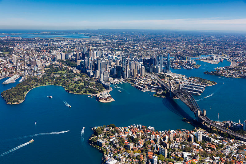 aerial view of Sydney Australia