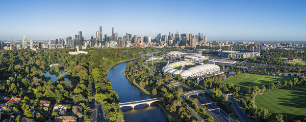 aerial view of Melbourne, Australia