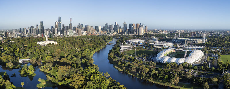 aerial view of Melbourne, Australia