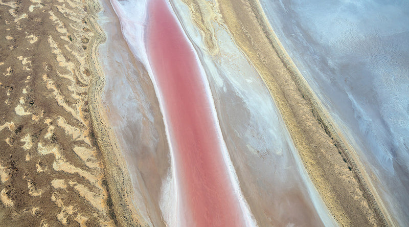 aerial view of kati Thanda lake eyre, South Australia