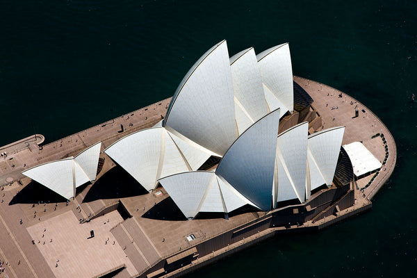 aerial photo of Sydney opera house