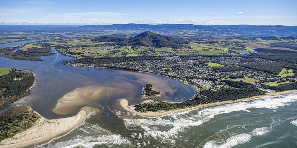 aerial photo of shoalhaven heads