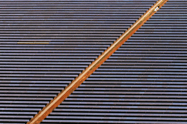 aerial view of solar farm, nsw, australia