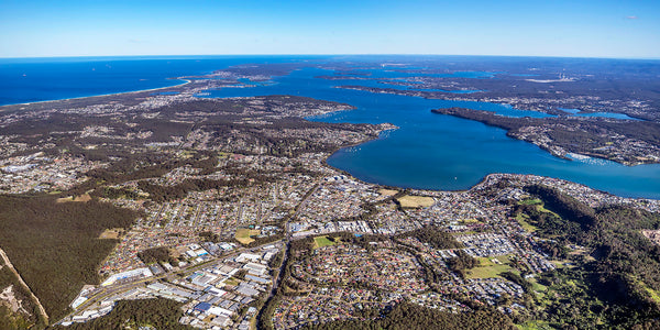 aerial photography of warners bay