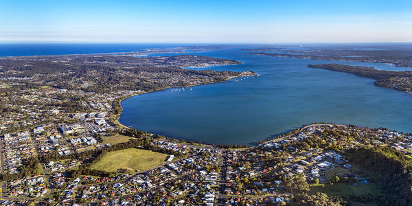 aerial photo of warners bay, Lake Macquarie by airphoto australia