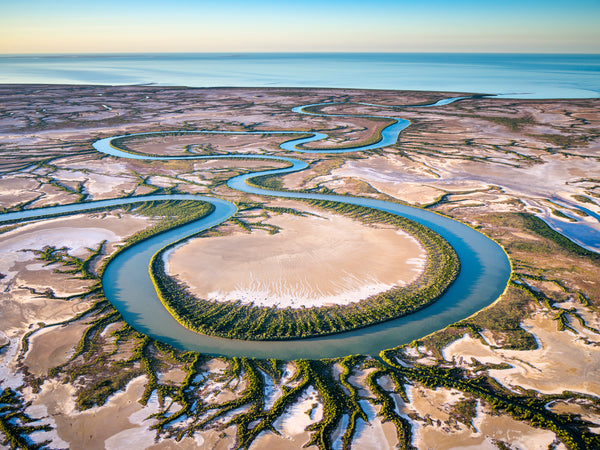 aerial photo of the gulf of carpentaria australia