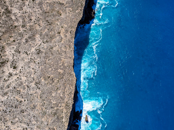 aerial photo of baxter cliffs great Australian bight